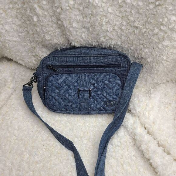 Lug Carousel Blue‎ Nylon Convertible Crossbody RFID - Picture 1 of 9